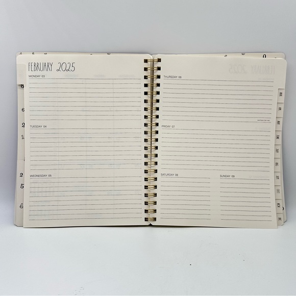 Rae Dunn 2025. (Royal Purple) 12-month Planner Journal Soft Leather Cover - Picture 8 of 12